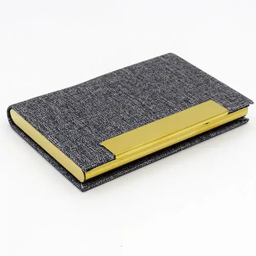 LC-026- Grey + Gold Card Holder - simple